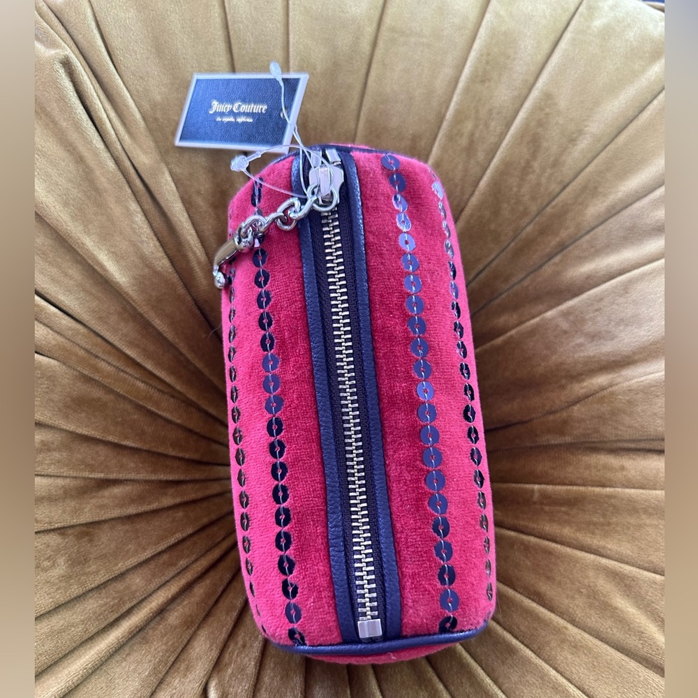 Juicy Couture Y2k Vintage New with Tags Mini Barrel Makeup Bag Small Purse